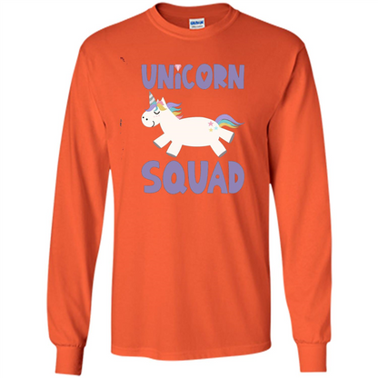 Unicorn Squad T-shirts Rainbow Fantasy Gift Princess Costume T-shirt Orange