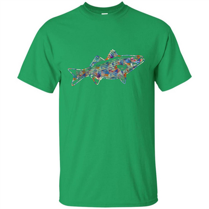 Striped Bass T-shirts - Love Striped Bass Colorful T shirts Irish Green