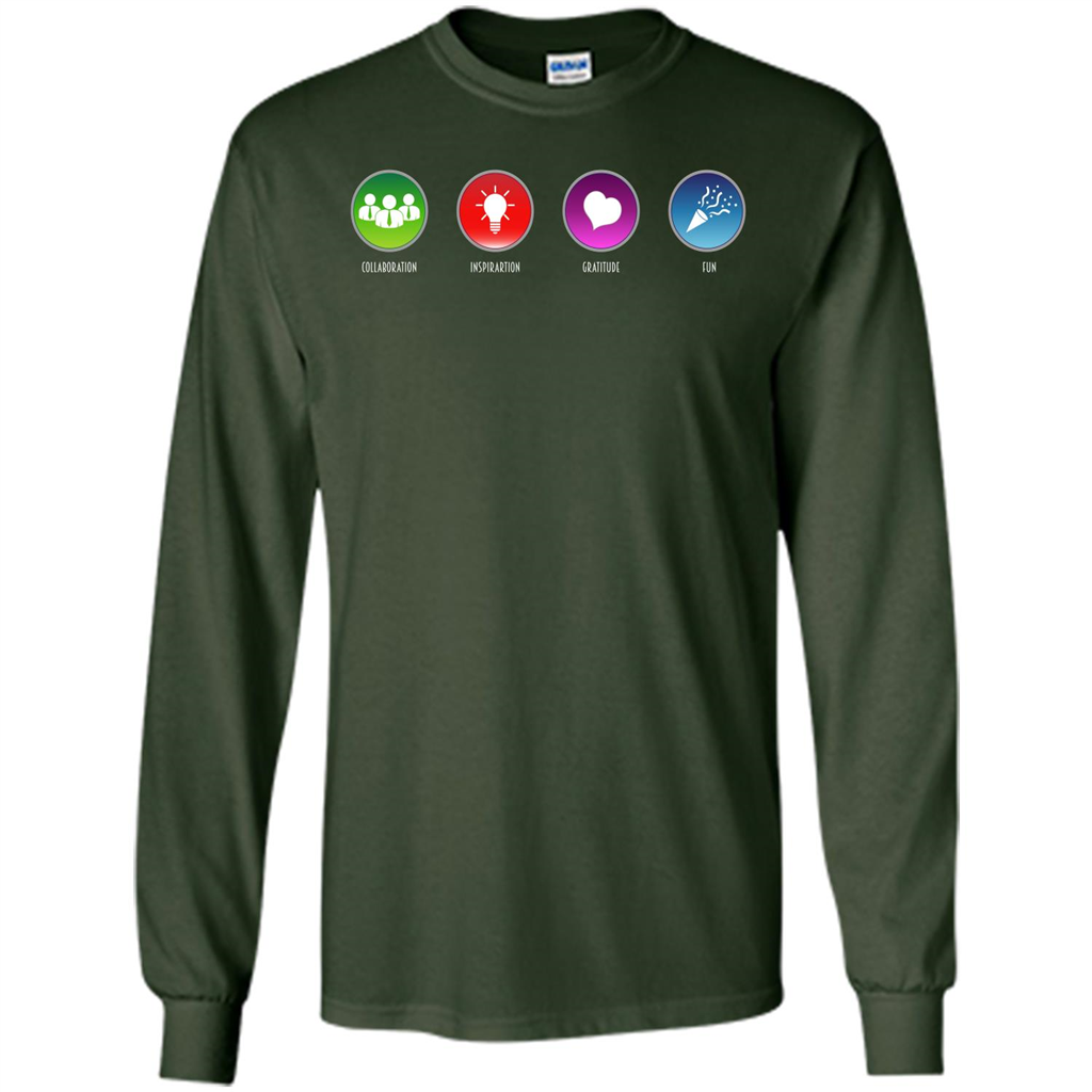 Values Icons T-shirt Forest Green