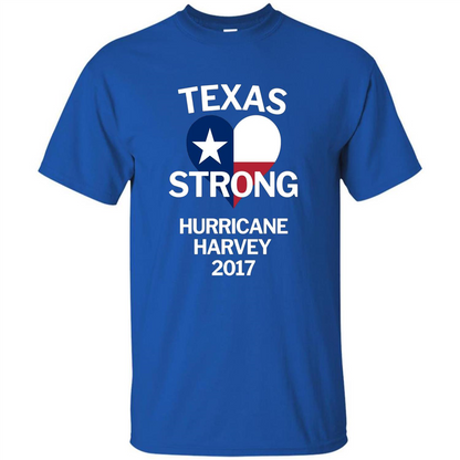 Texas Strong Hurricane Harvey 2017 T-shirt Royal