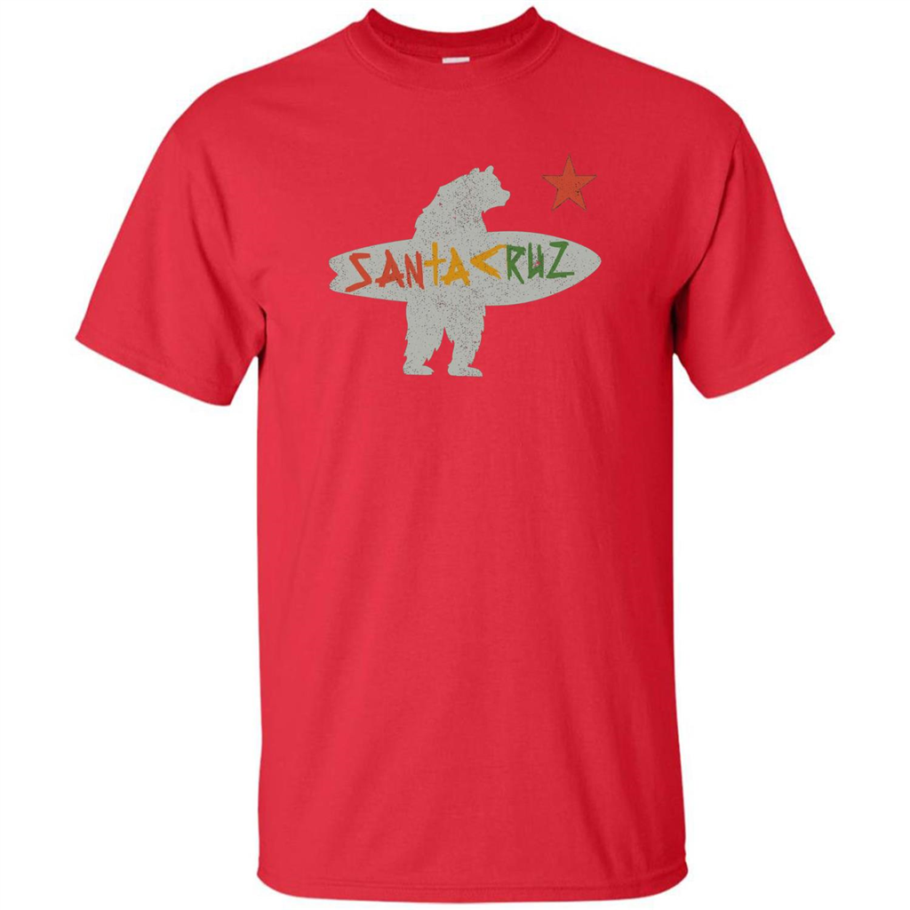 Santa Cruz Surf Bear T-Shirt Red