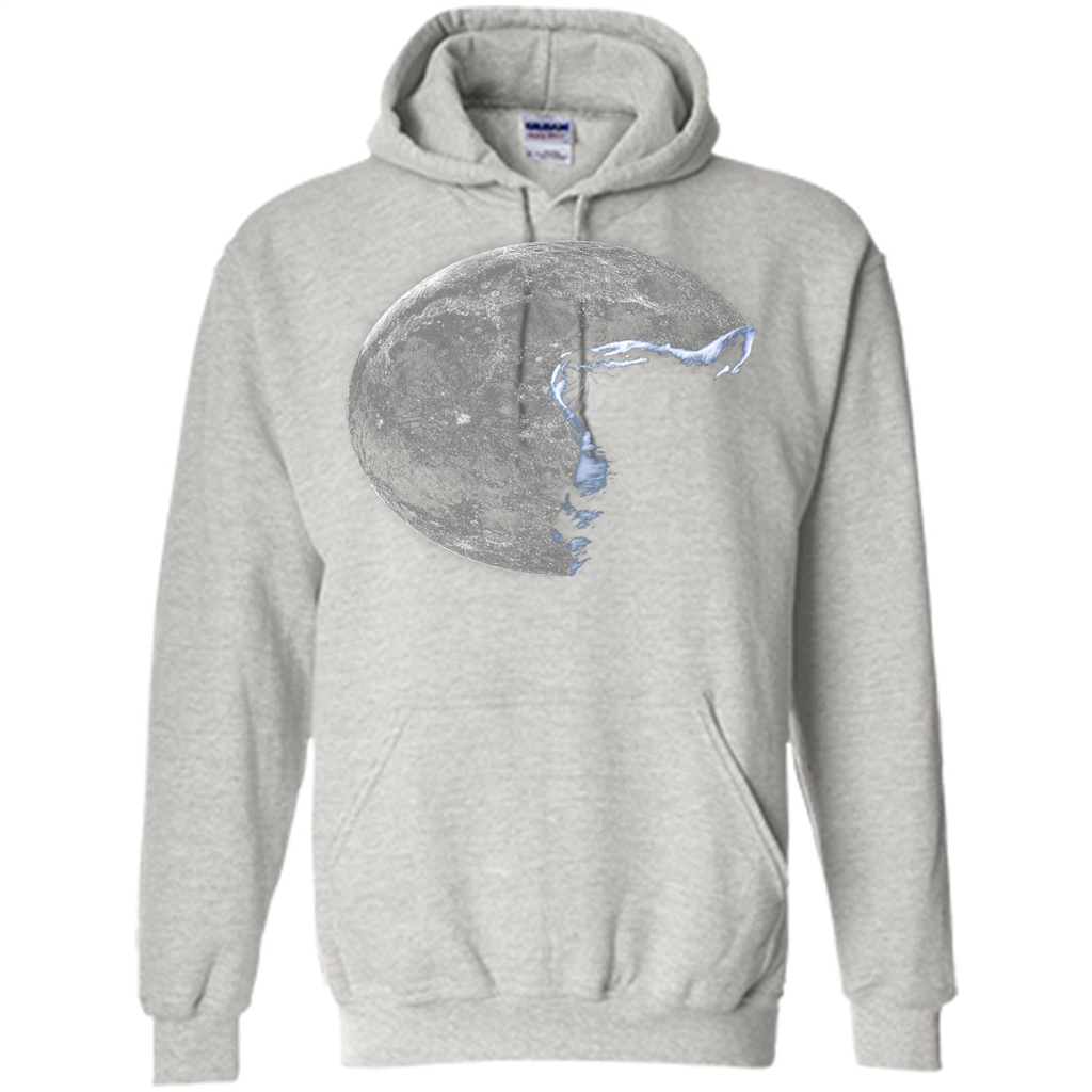 Cat Lover T-shirt Cat And Moon Ash