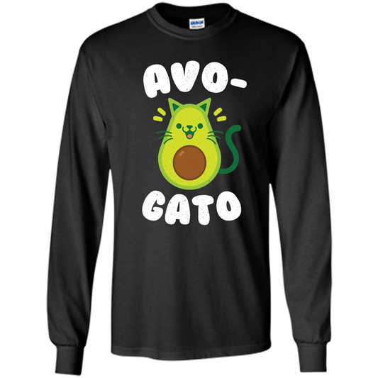 Avogato - Avocado Cat - Funny Avocado T-shirt Black