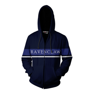 Hogwarts House Ravenclaw Harry Potter Zip Up Hoodie