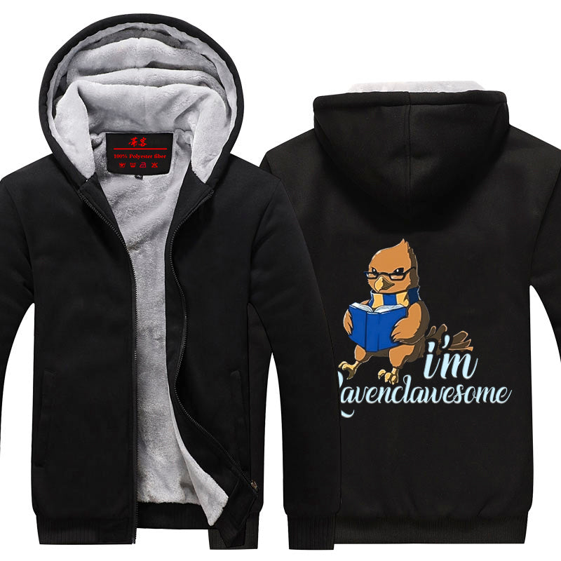 I'm Ravenclawesome Harry Potter House Winter Zip Hoodies