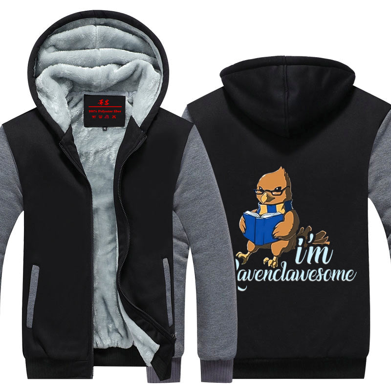 I'm Ravenclawesome Harry Potter House Winter Zip Hoodies