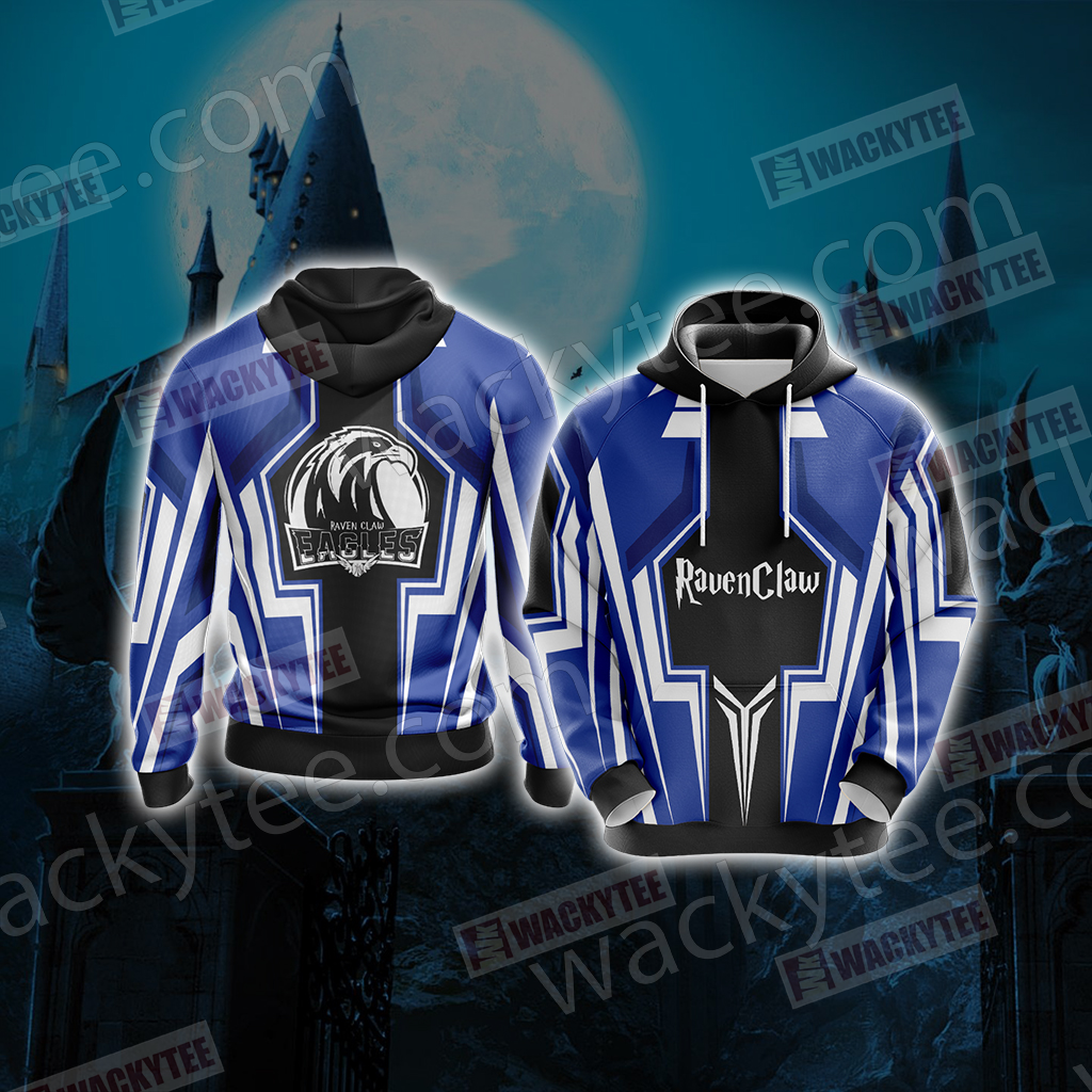 Harry Potter Hogwarts Castle - Ravenclaw House Wacky Style New Collection Unisex 3D Hoodie
