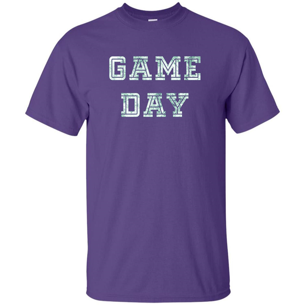 Game Day Football T-Shirt For Football Fans Purple