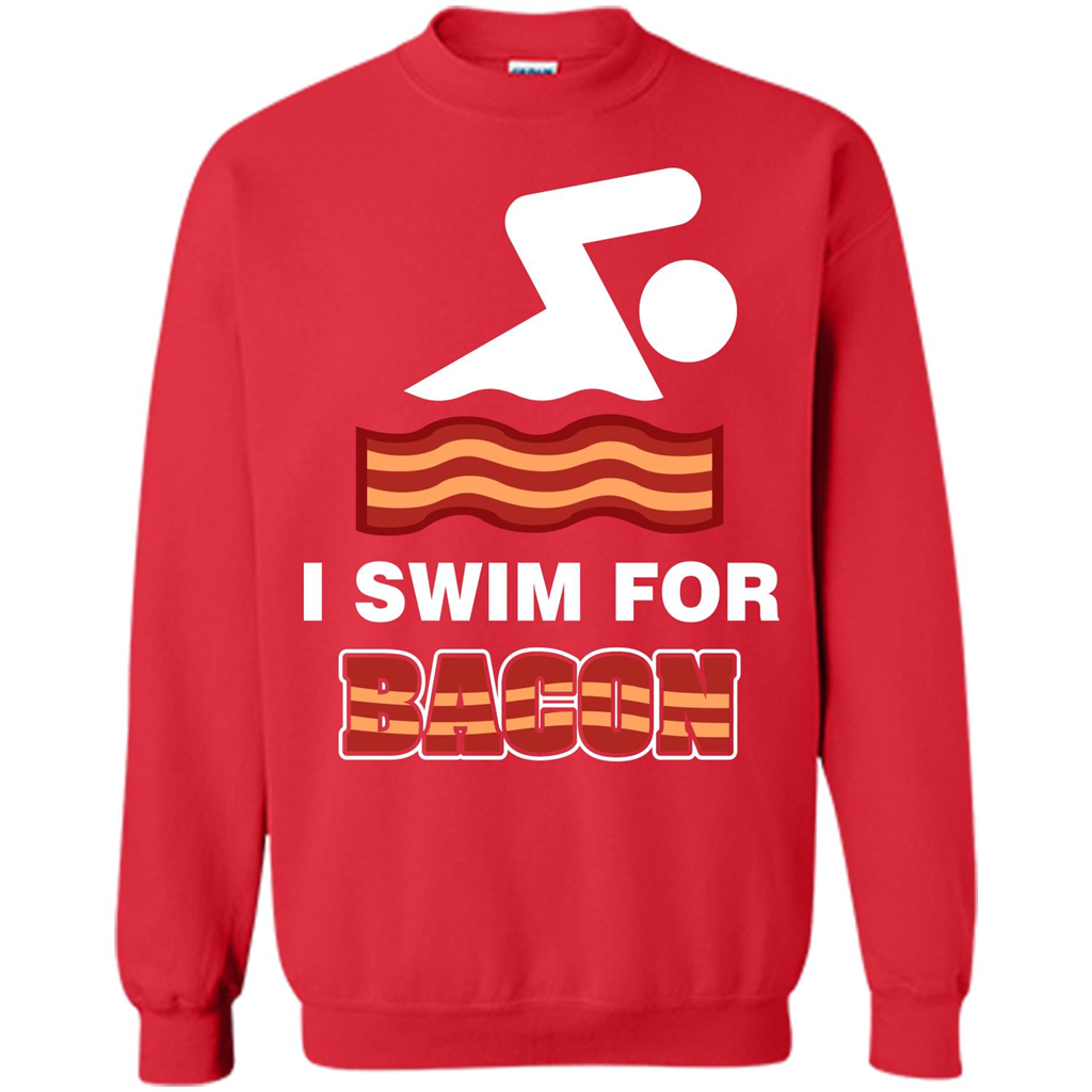 Bacon T-shirt I Swim For Bacon T-shirt Red