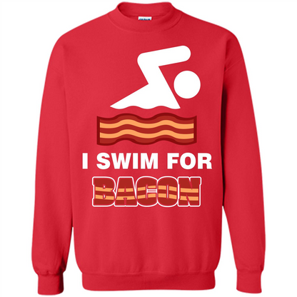 Bacon T-shirt I Swim For Bacon T-shirt Red