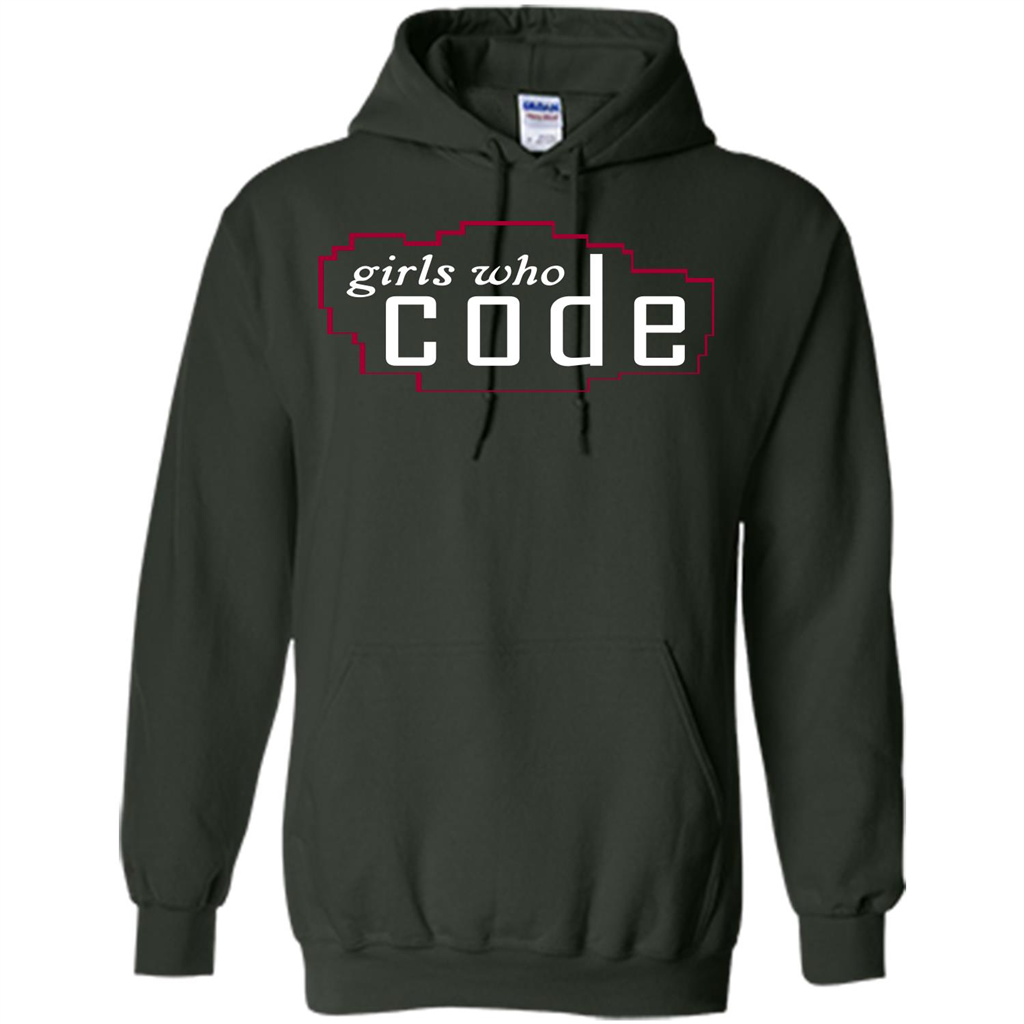 Coder T-shirt Girls Who Code T-shirt Forest Green