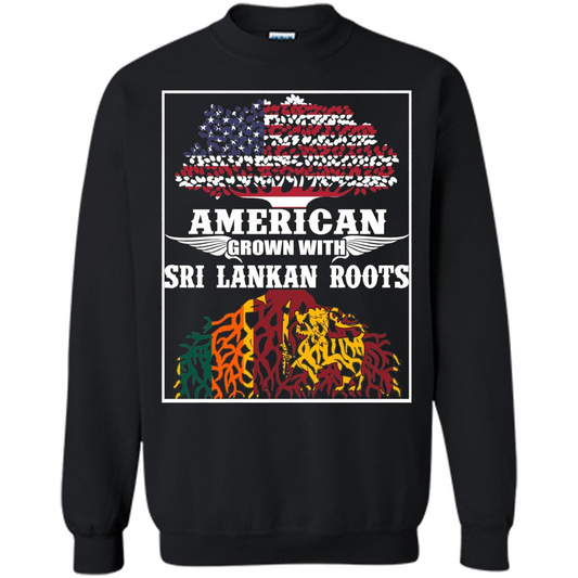 American Grown With Sri Lankan Roots T-shirt Orange