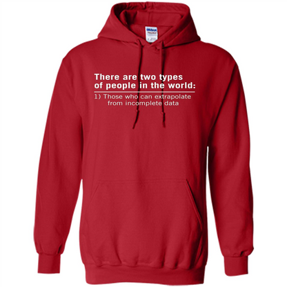 Funny T-shirt There Are Tow Types Of Pepple In The World Red