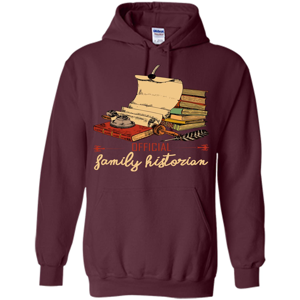 Family T-shirt Official Family Historian Maroon