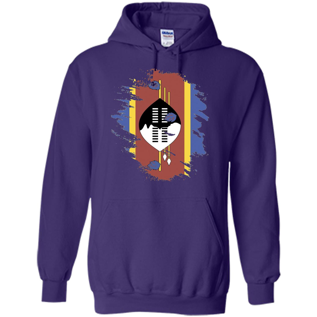 Flag of Swaziland T-shirt National Swaziland T-shirt Purple