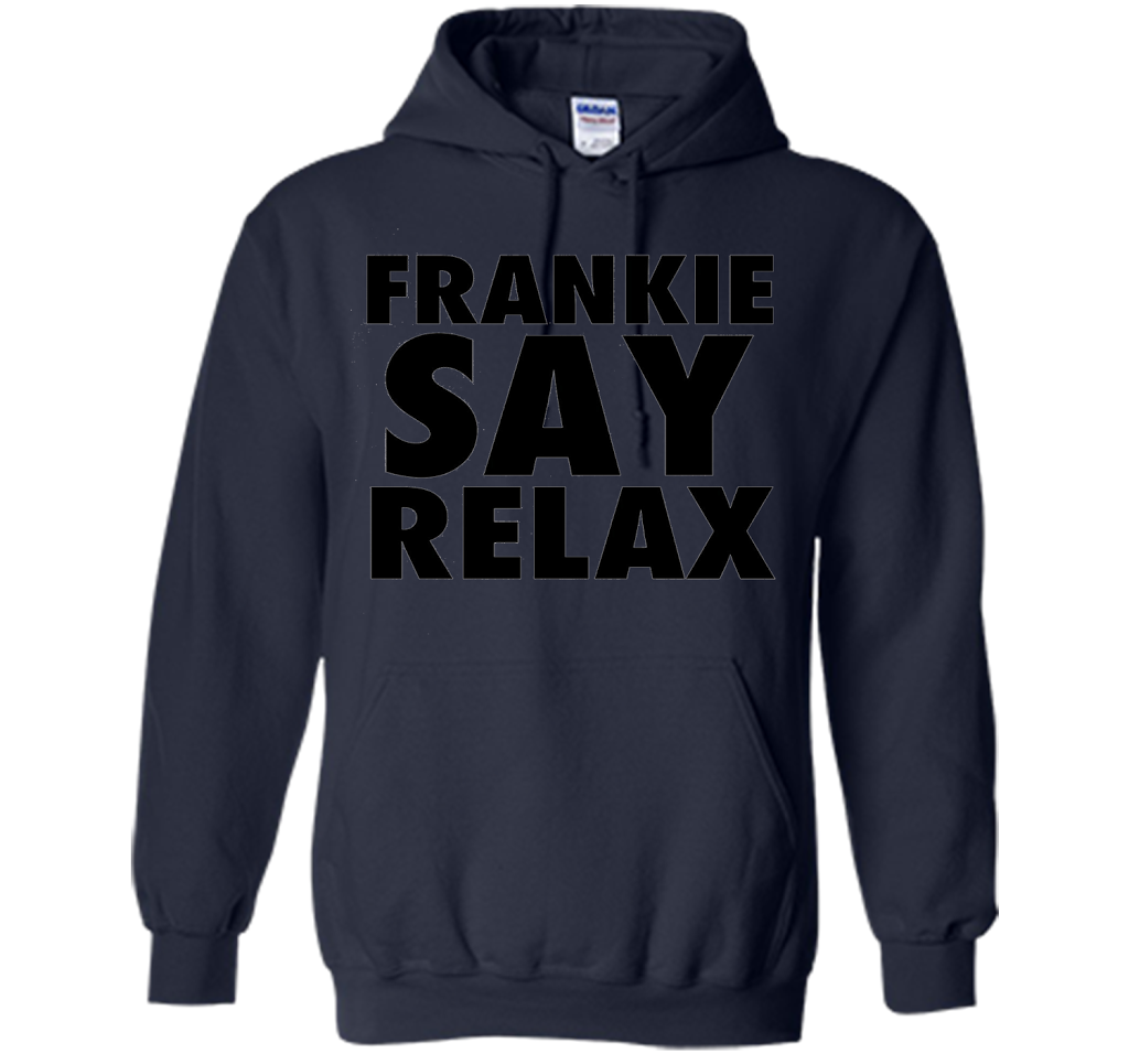 Frankie Say Relax T-Shirt 1980s Retro Clothing 80s Apparel cool shirt Navy