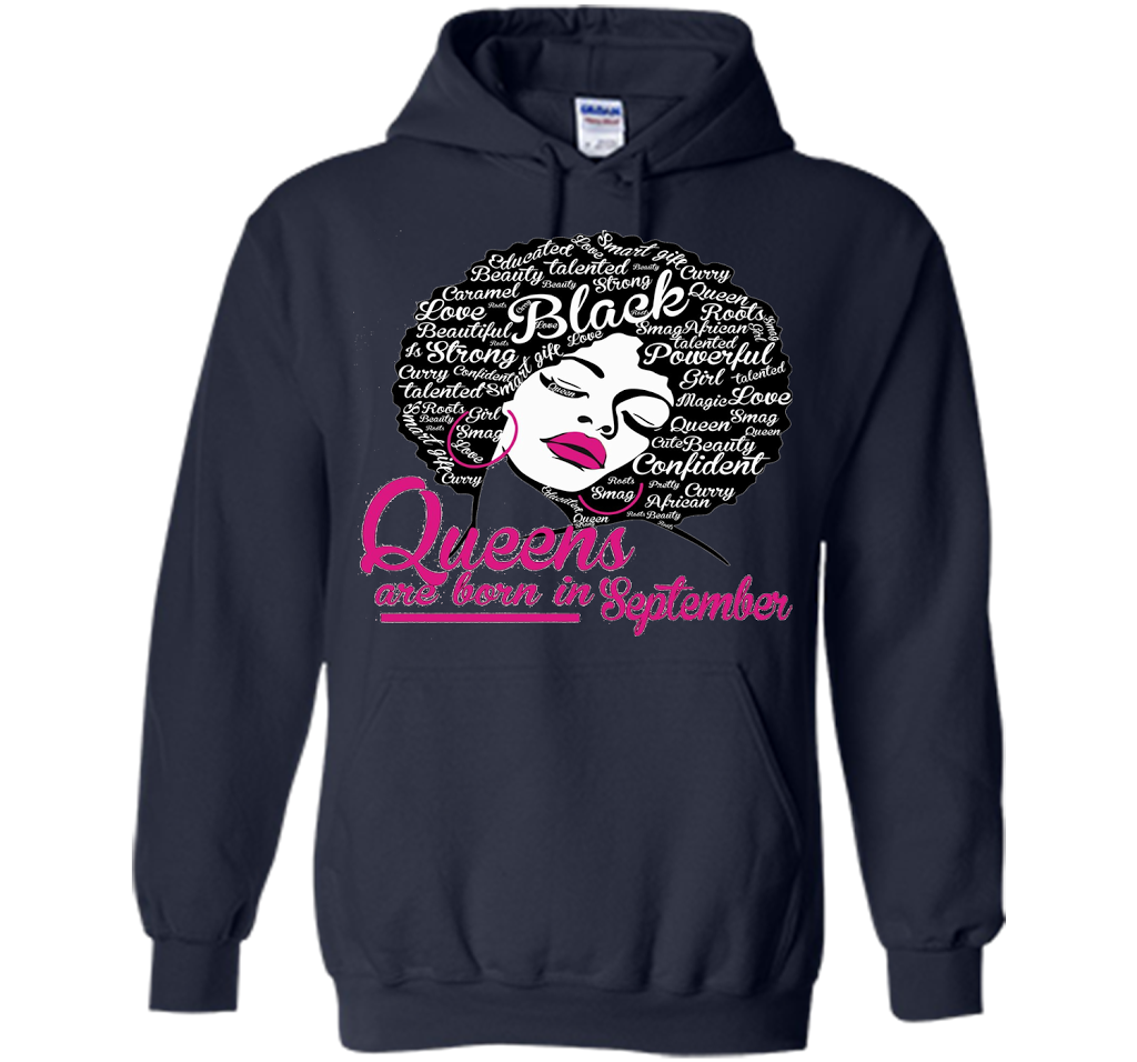 Queens Are Born In September - Strong Black Woman T-shirt