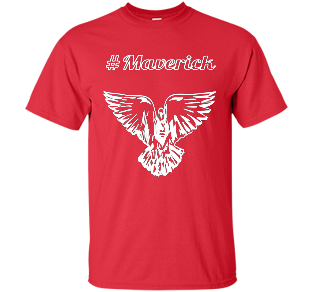 Vibrant T-Shirt Be A Maverick T-shirt Red