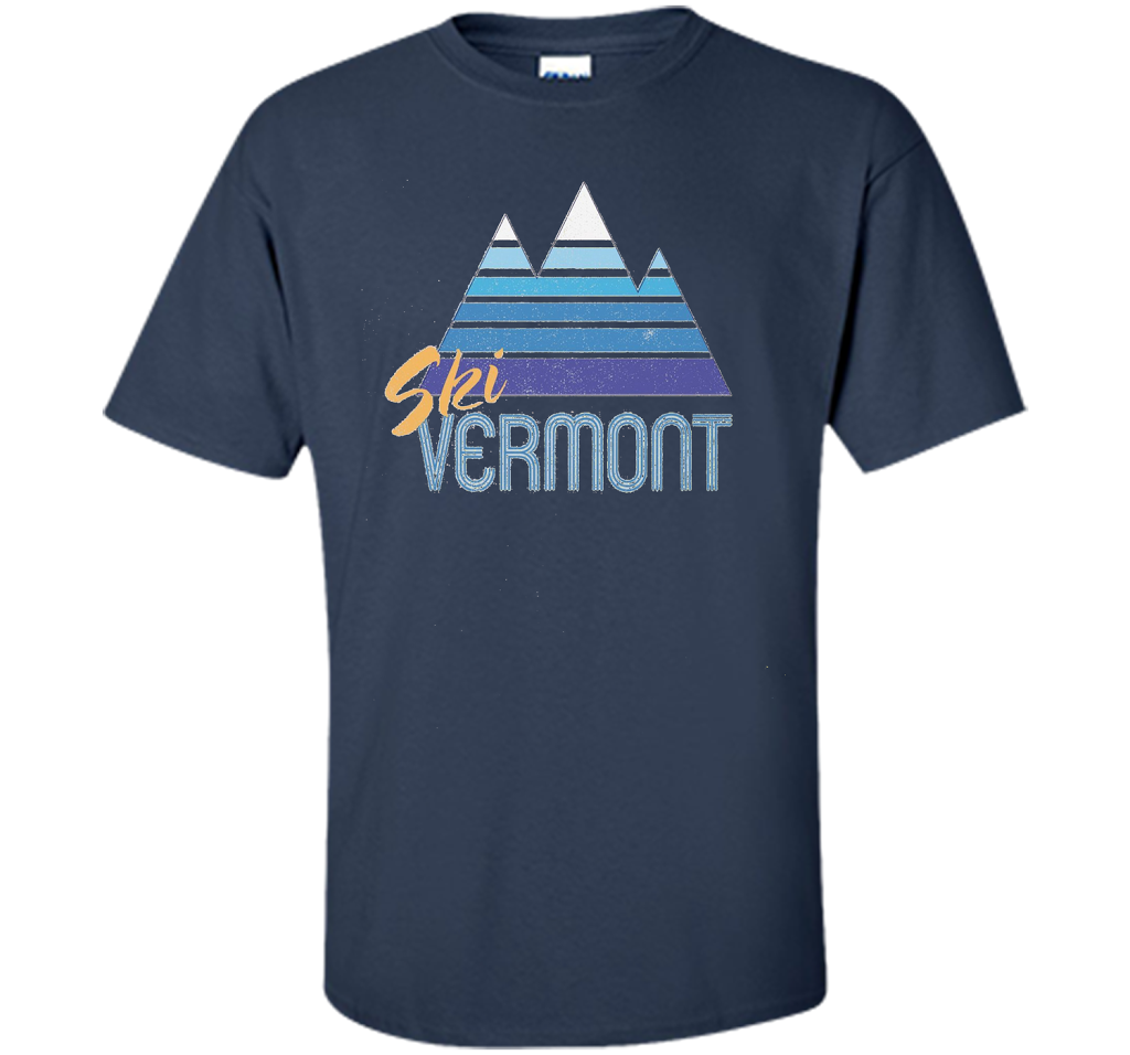 Ski Vermont T-shirt Navy