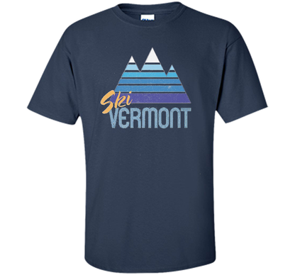 Ski Vermont T-shirt Navy