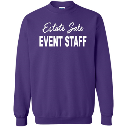 Estate Sale Event Staff T-shirt - Estate Sale T-shirts Purple