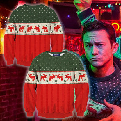 The Night Before (2015) Ethan Cosplay Ugly Christmas 3D Sweater 4XL