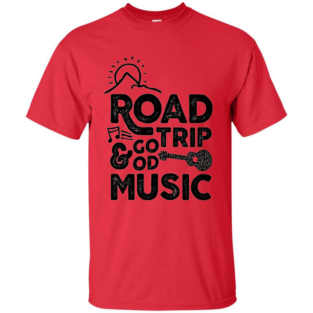 Summer T-shirt Road Trip And Good Music Red