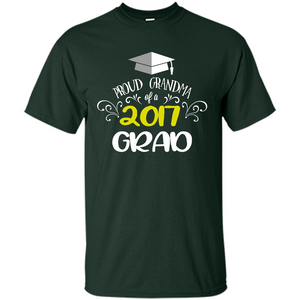 Graduation T-shirts Funny Tees Proud Grandma