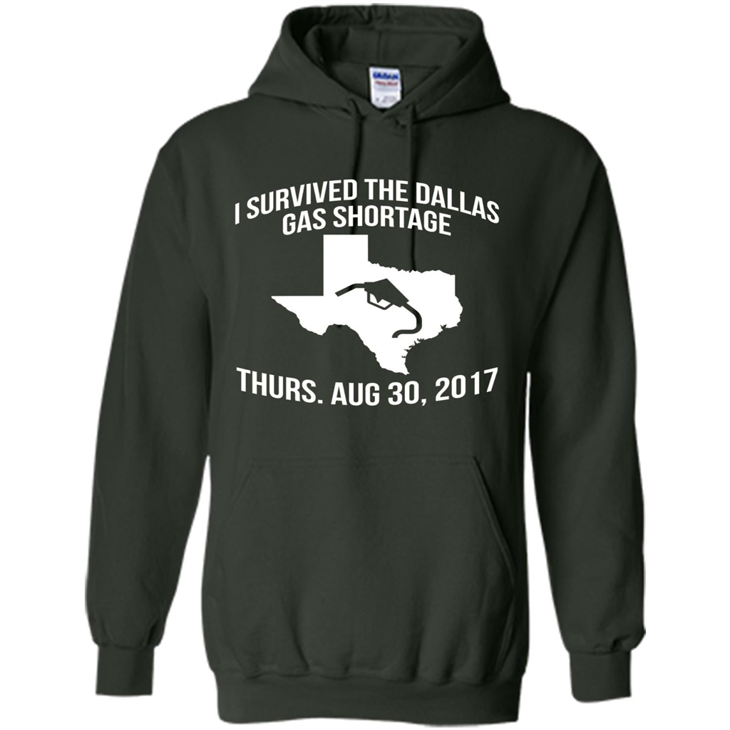I Survived The Dallas Gas Shortage Thurs. Aug 30, 2017 T-shirt Forest Green