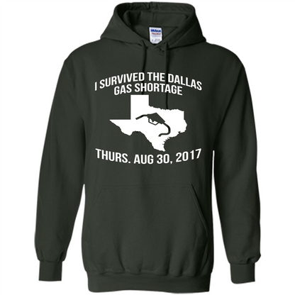 I Survived The Dallas Gas Shortage Thurs. Aug 30, 2017 T-shirt Forest Green