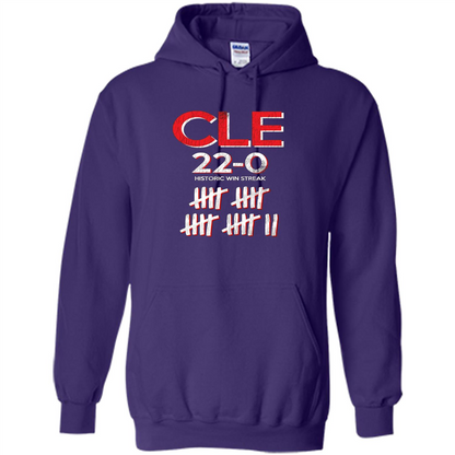 Baseball T-shirt Historic Win Streak 22-0 T-Shirt Purple