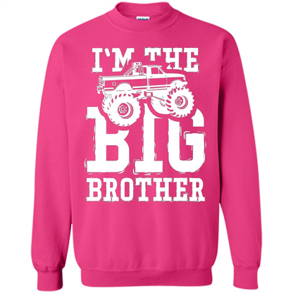 I'm The Big Brother Monster Truck T-shirt Heliconia