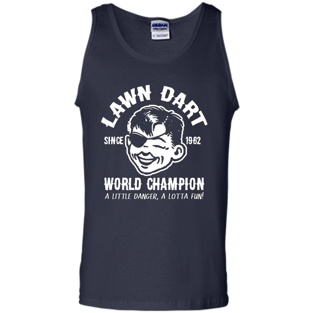 Lawn Dart Since 1962 World Champion Backyard Game T-shirt Navy