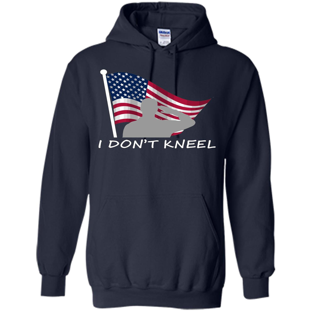 I Don't Kneel T-Shirt American Flag T-shirt Navy