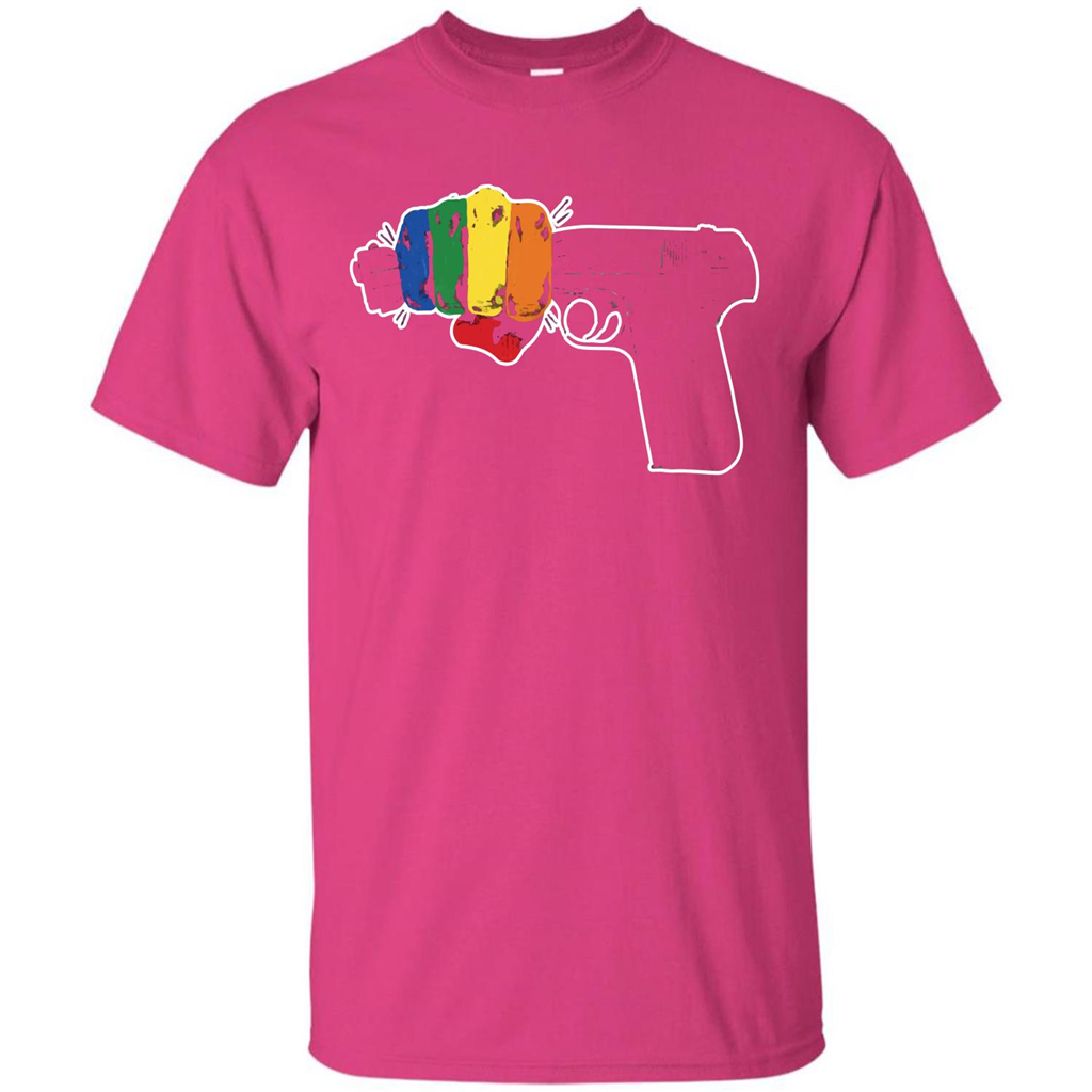 LGBT T-shirt Stop Gun Violence T-shirt Heliconia