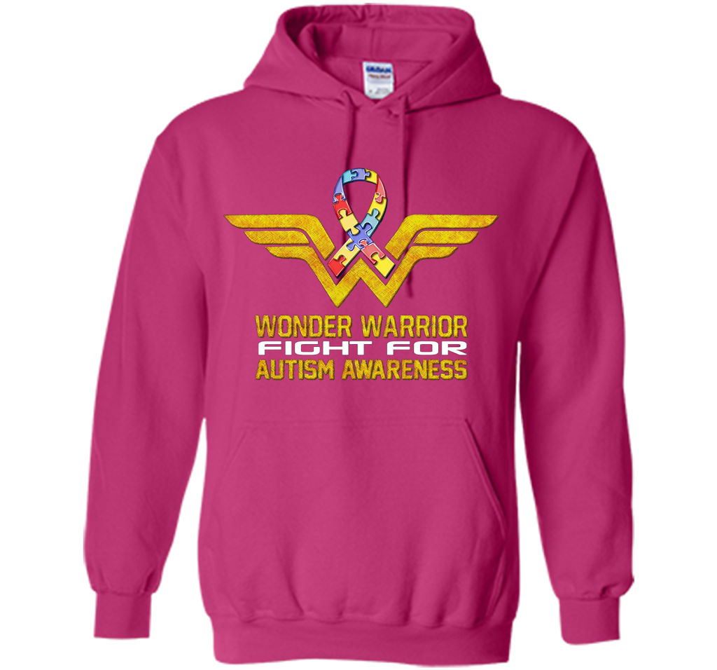 Wonder Warrior Fight For Autism Awareness T-shirt Heliconia