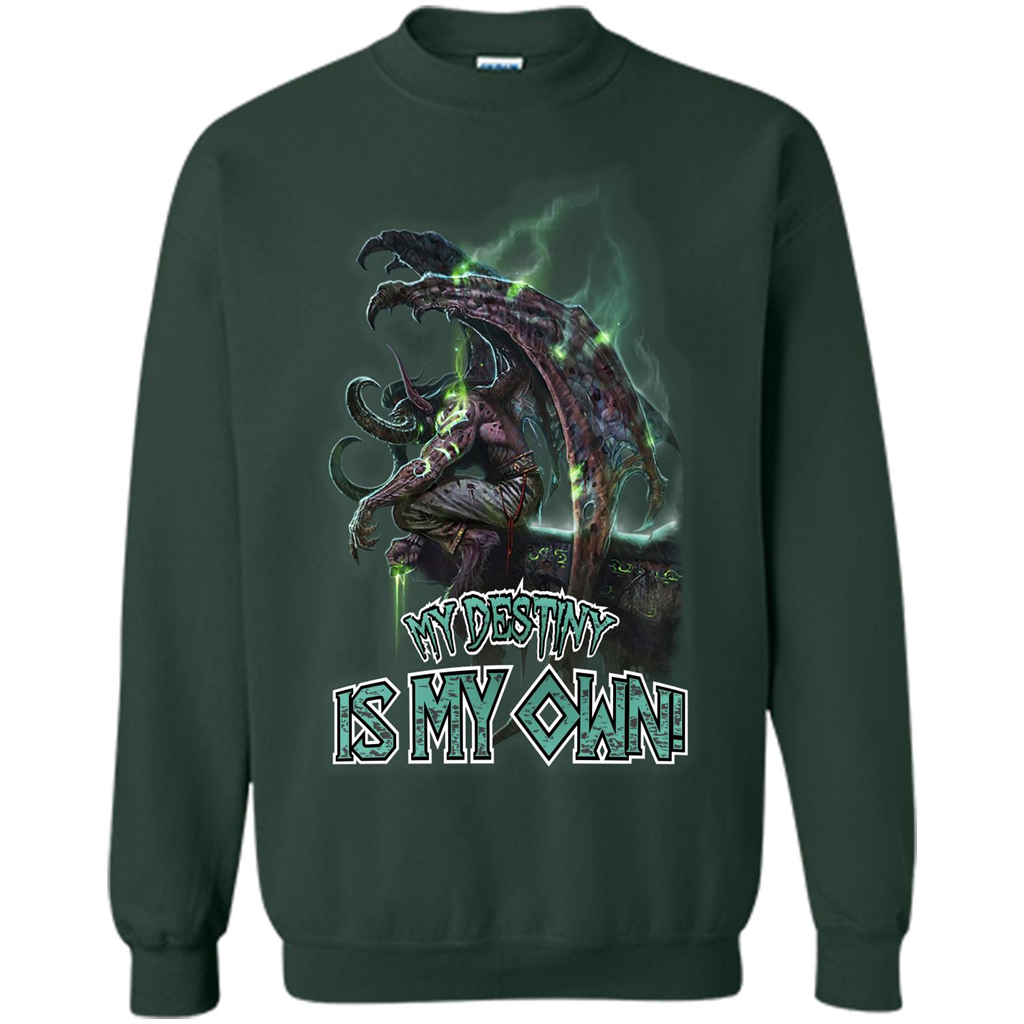 World of Warcraft T-shirt My Destiny Is My Own T-shirt Forest Green