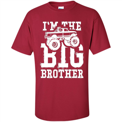 I'm The Big Brother Monster Truck T-shirt Cardinal