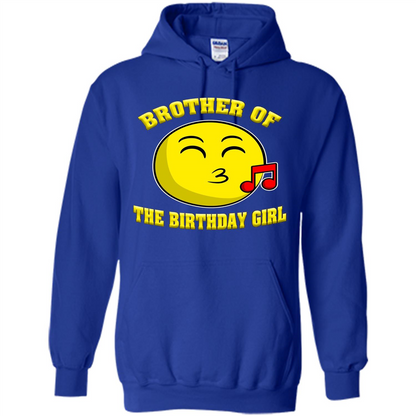 Brother Of The Birthday Girl Emoji T-shirt Royal