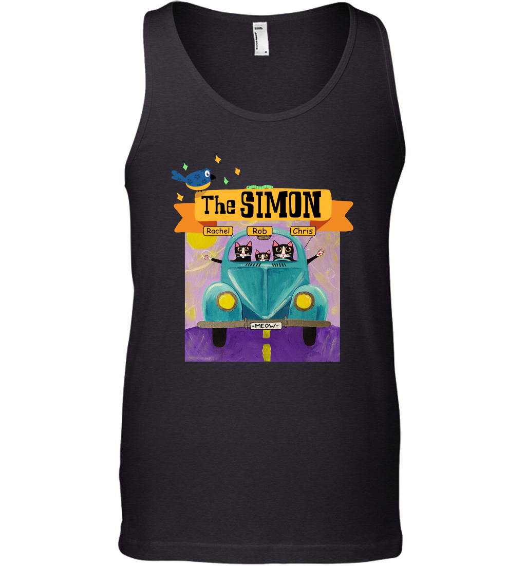 The Simon Family ( Customized Name ) Tank Top Tank Top Black