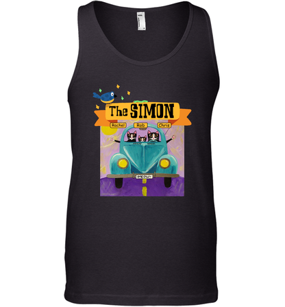 The Simon Family ( Customized Name ) Tank Top Tank Top Black
