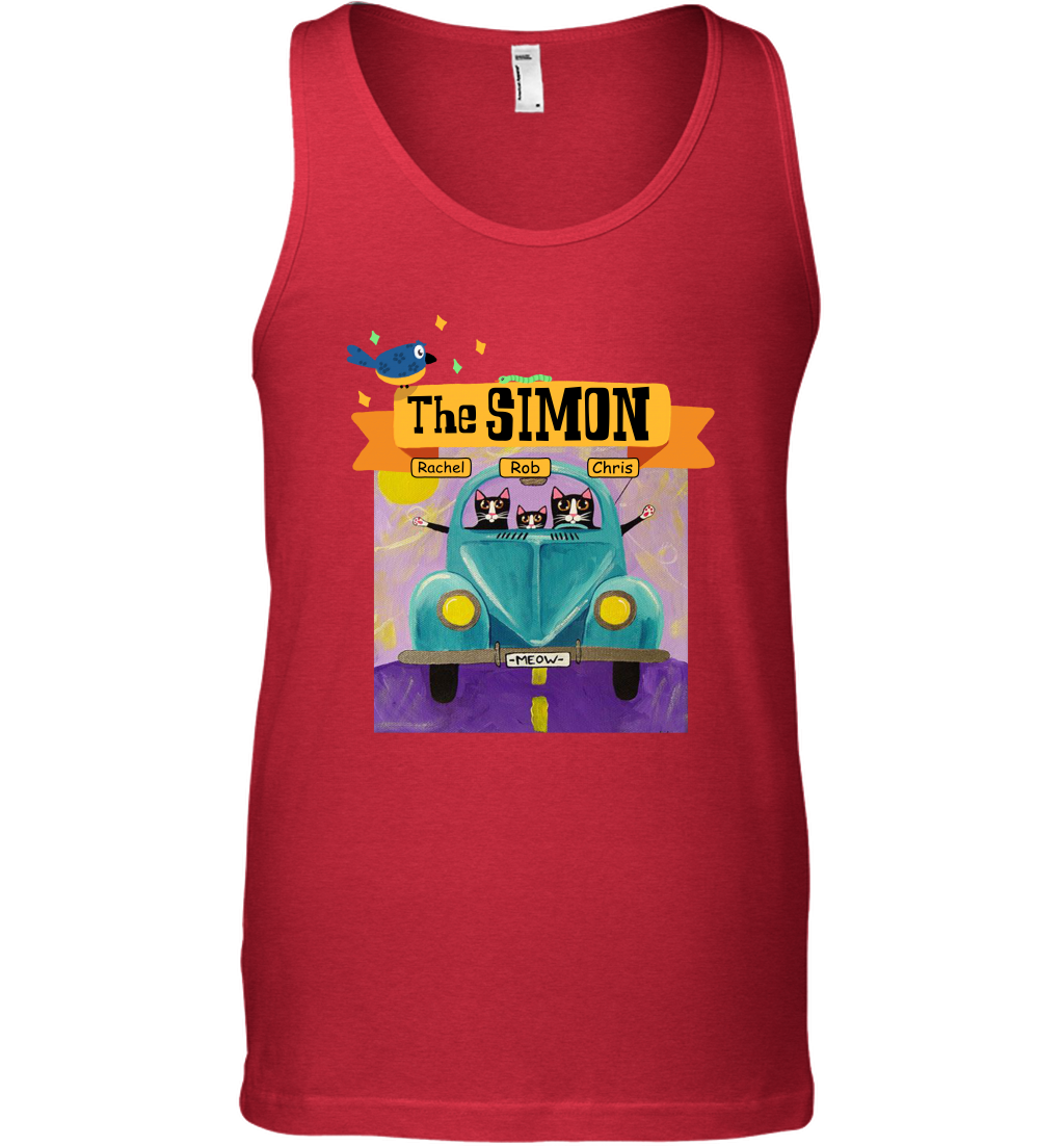 The Simon Family ( Customized Name ) Tank Top Tank Top Red