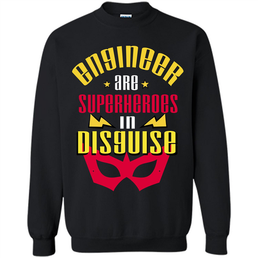 Engineer Are Superheroes In Disguise T-shirt Black