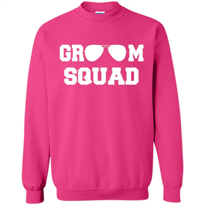 Cool Groom Squad T-Shirt Wedding Party Gift Shirt Heliconia
