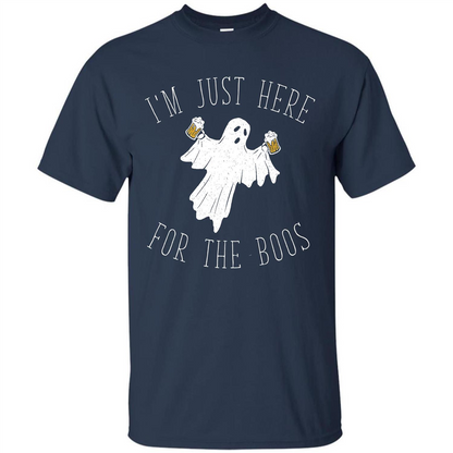 Halloween T-shirt I'm Just Here For The Boos T-shirt Navy