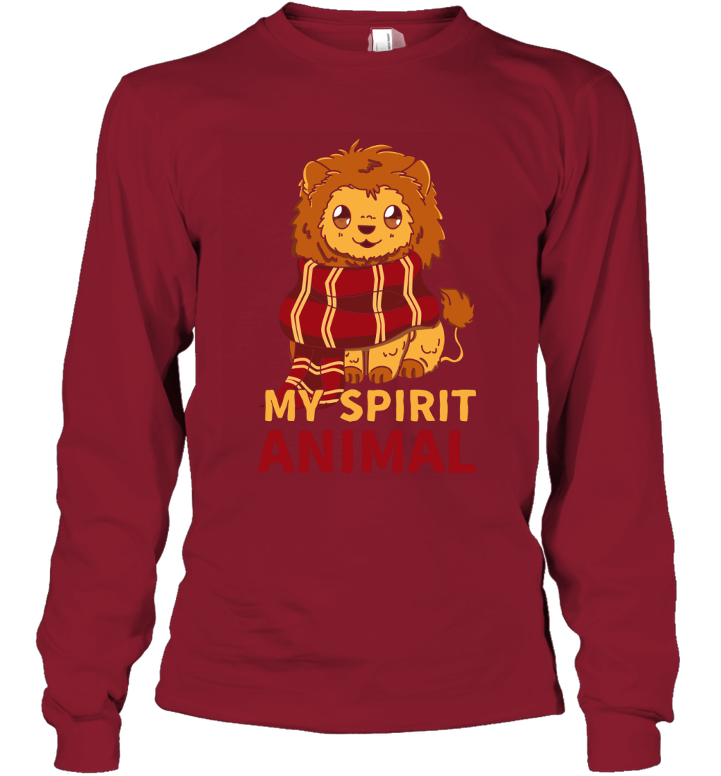 Gryffindor - My Spirit Animal Harry Potter Long Sleeve T-Shirt Long Sleeve T-Shirt Cardinal Red