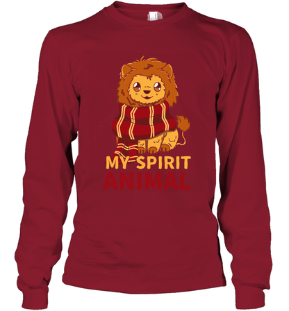 Gryffindor - My Spirit Animal Harry Potter Long Sleeve T-Shirt Long Sleeve T-Shirt Cardinal Red
