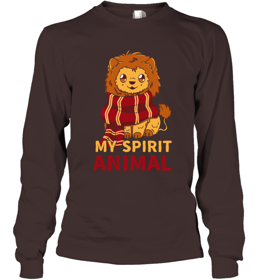 Gryffindor - My Spirit Animal Harry Potter Long Sleeve T-Shirt Long Sleeve T-Shirt Dark Chocolate
