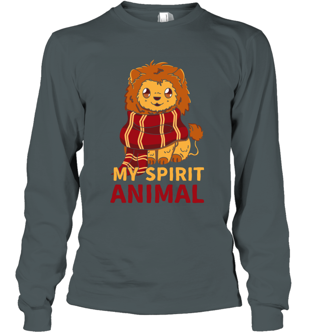 Gryffindor - My Spirit Animal Harry Potter Long Sleeve T-Shirt Long Sleeve T-Shirt Dark Heather