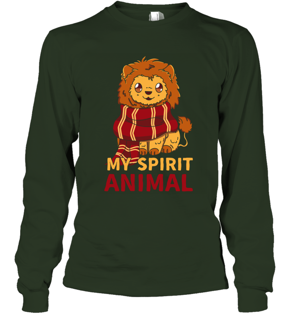Gryffindor - My Spirit Animal Harry Potter Long Sleeve T-Shirt Long Sleeve T-Shirt Forest Green